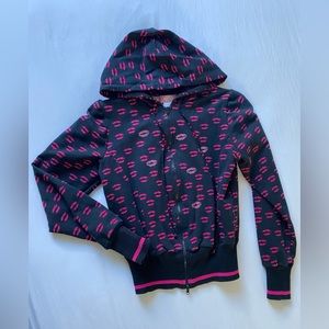 Blugirl Blumarine Hoddie with Pink Kisses